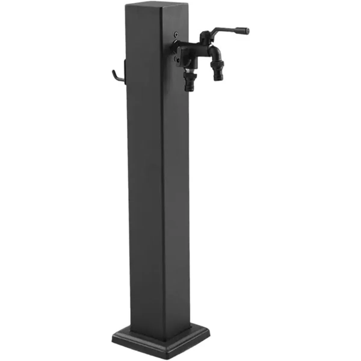 Colonne d'eau Noire De Jardin, Colonne d'eau Robinet Extérieur en Acier Inoxydable, Robinet Résistant Au Gel, Point De Puisage, Robinet D'écoulement, Point De Prélèvement d'eau,B,60CM