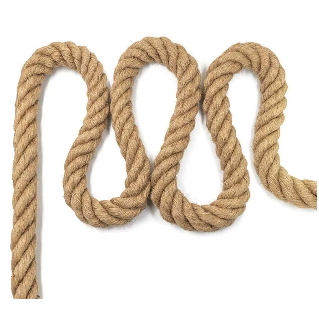 Corde en Jute Naturelle 16 mm / 18 mm / 20 mm, Chanvre Robuste pour Jardinage, Emballage et Décoration de la Maison (18mm)