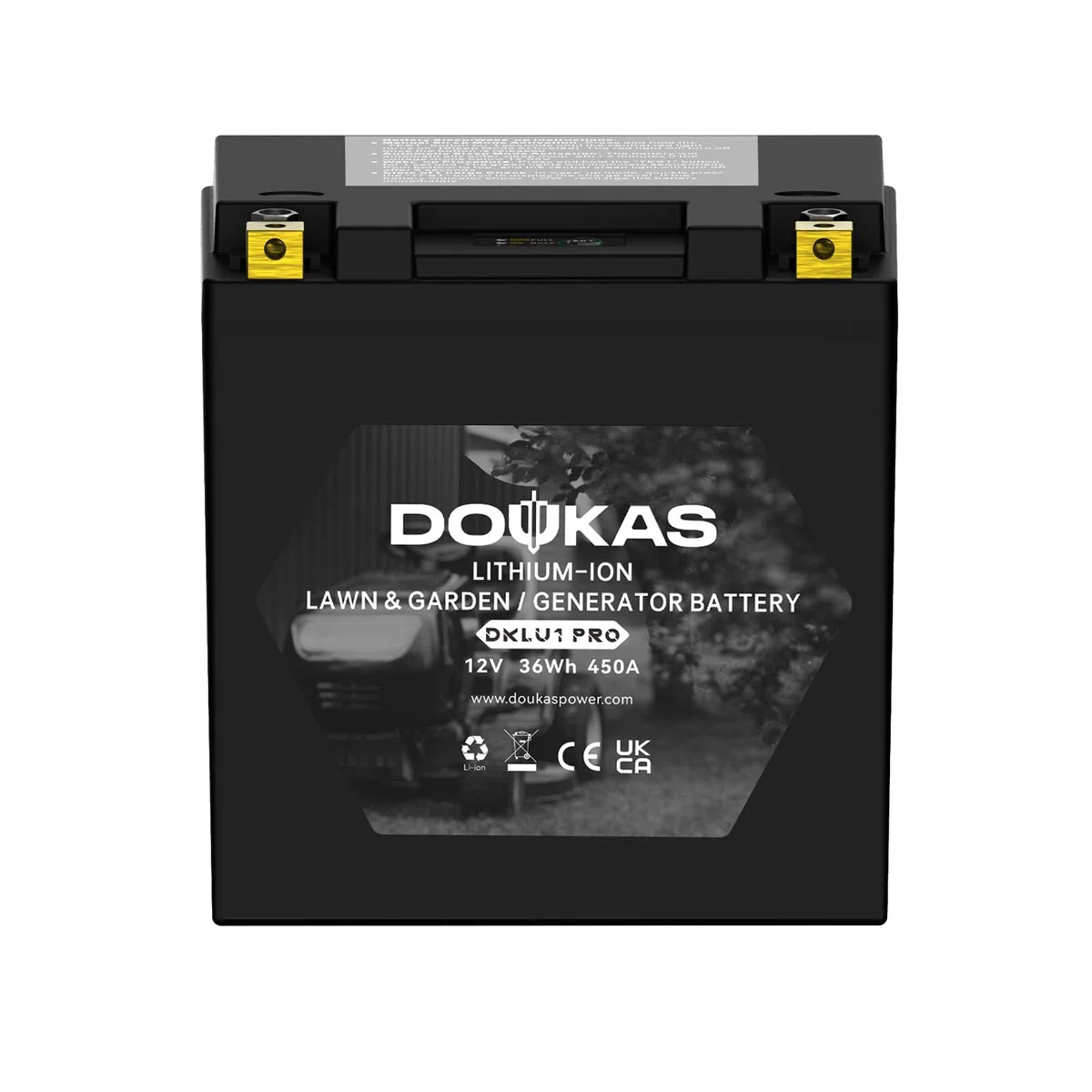 DKLU1 PRO Batterie au lithium LiFePO4 pour tondeuse à gazon, générateurs 12 V 3,2 Ah 450 CCA, compatible avec tracteur de jardin, convient pour Craftsman, John Deere, Cub Cadet, Husqvarna