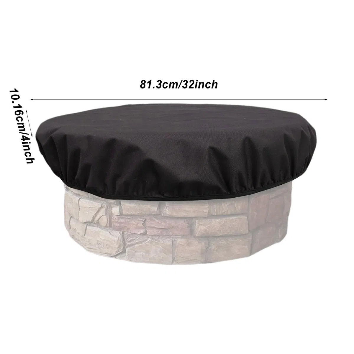 Couvercle de remplacement pour brasier – couvercle pour brasero extérieur, housse de protection pour brasero | couverture complète pour cheminées d'extérieur, protection pour brasero de patio réalisée