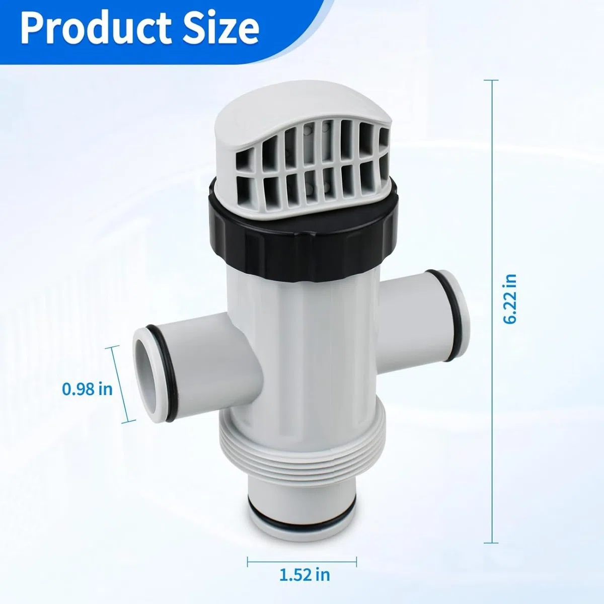 Vanne de piston de rechange pour tuyau double fente Intex 11872 | Compatible avec 26323CA, 26331CA, 26371EH et plus | Valve de contrôle du débit d'eau de piscine hors sol