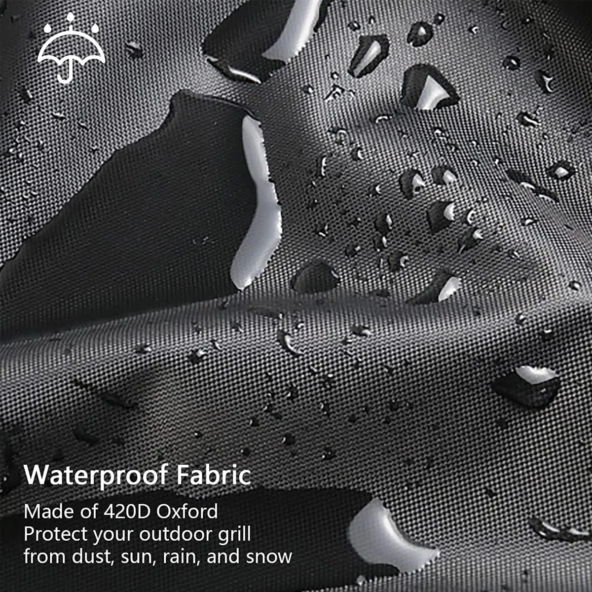 Housse de protection imperméable pour fauteuil suspendu : housse de protection Oxford avec fermeture éclair et cordon de serrage (115 x 190 cm)