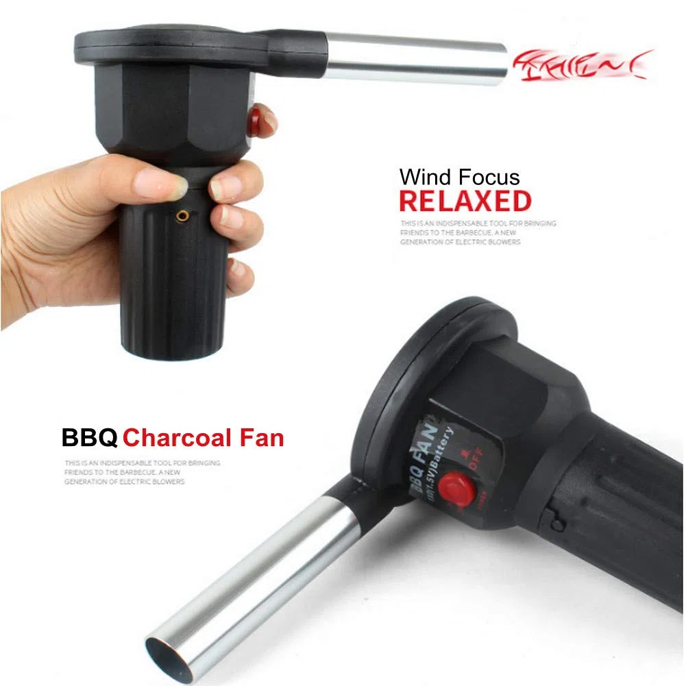 Zunate BBQ Ventilateur,Soufflet Barbecue - Fonctionnement Simple,Portable et Léger - Idéal pour Les Barbecues et Les Pique-niques en Plein Air