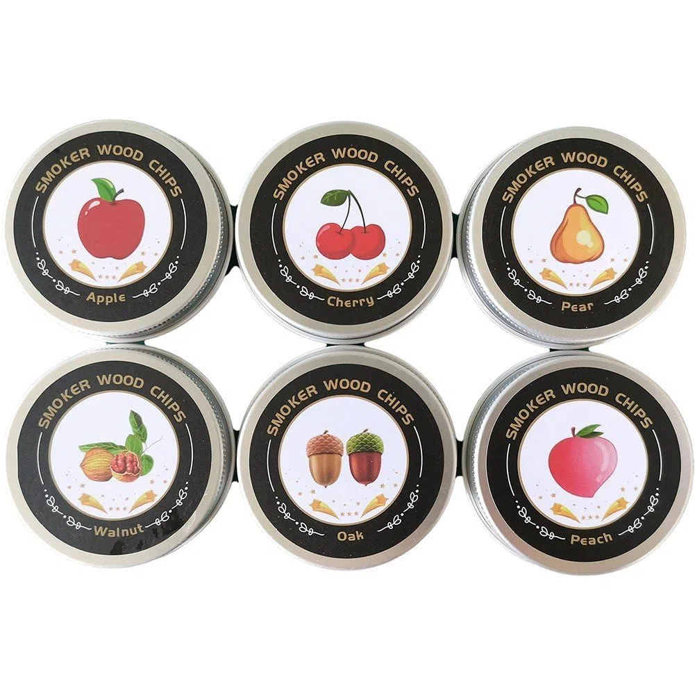 Kit De Fumage pour Cocktails, 6 Saveurs De Copeaux De Bois pour Bourbon Whisky, pour Les Amateurs De Whisky Les Barmans.